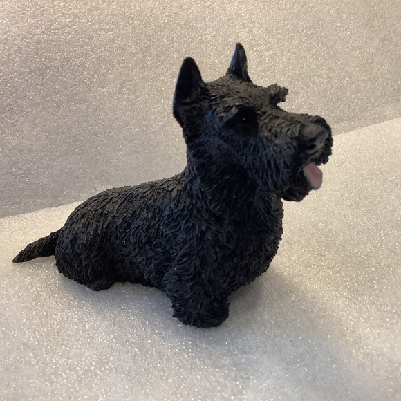 Vintage Castagna Italy Black Scottish Terrier Figurine Resin 1988 - Picture 2 of 6